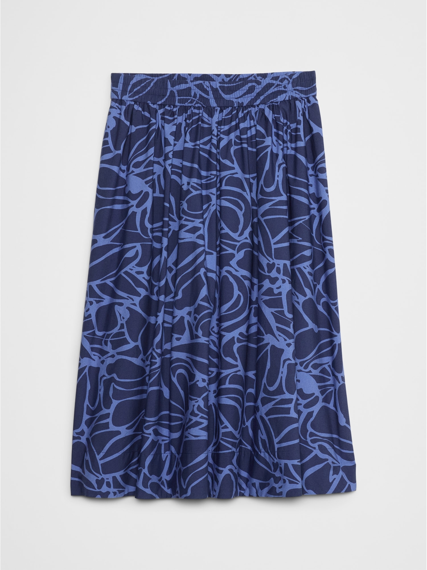 Poplin Midi Skirt