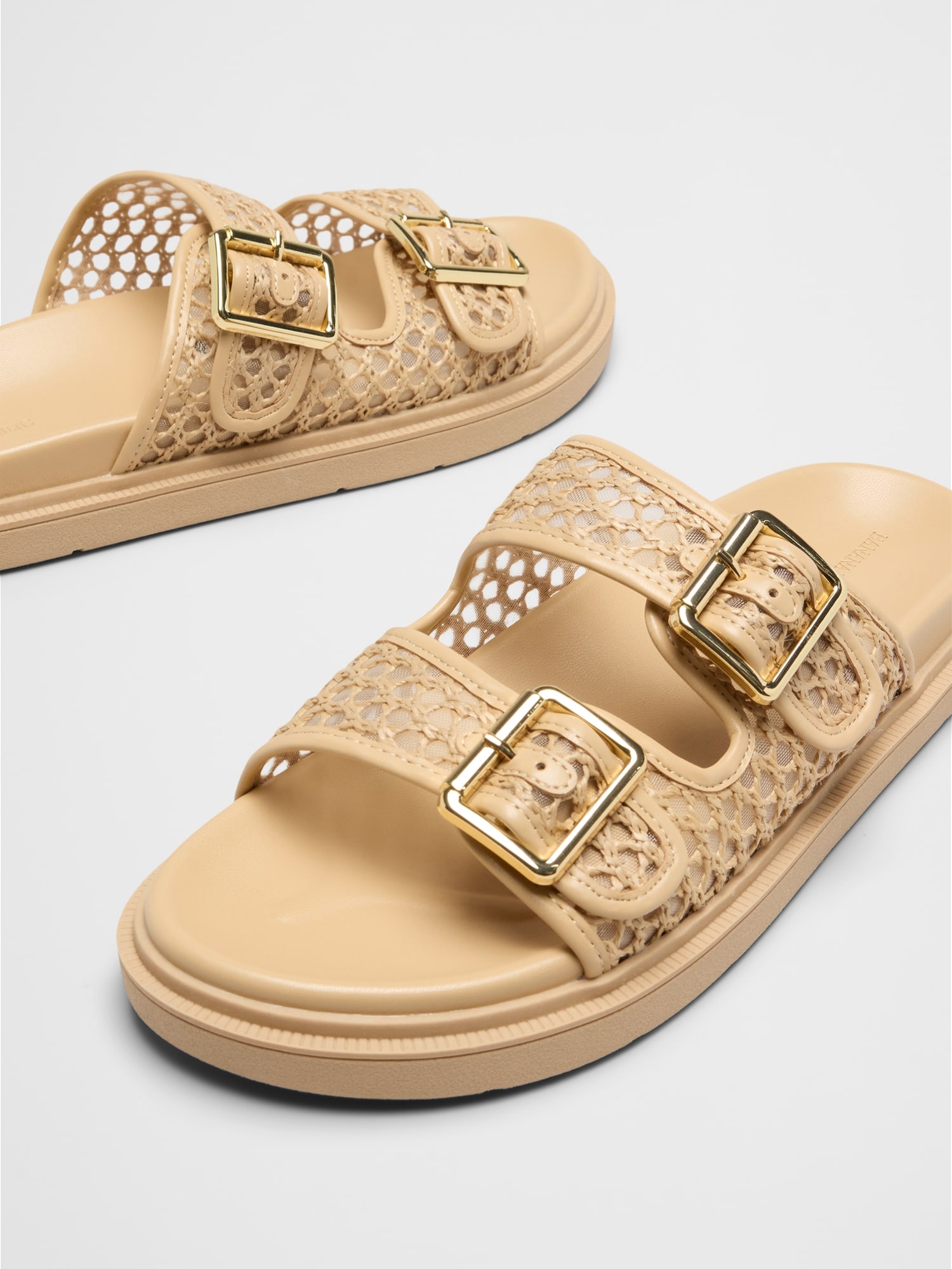 Double Strap Buckle Sandal