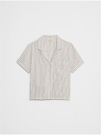Linen-Blend Shirt