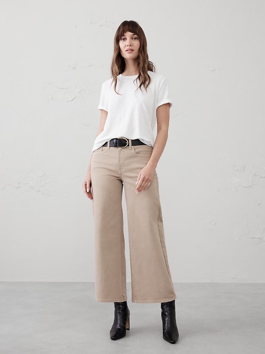 Linen-Blend Johnny Collar Shirt