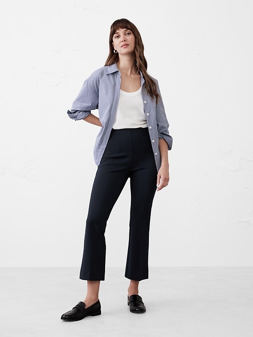 パンツ 1990's BANANA REPUBLIC wide slacks Bootcut Cropped Ponte Pull-On Pant | Banana Republic Factory