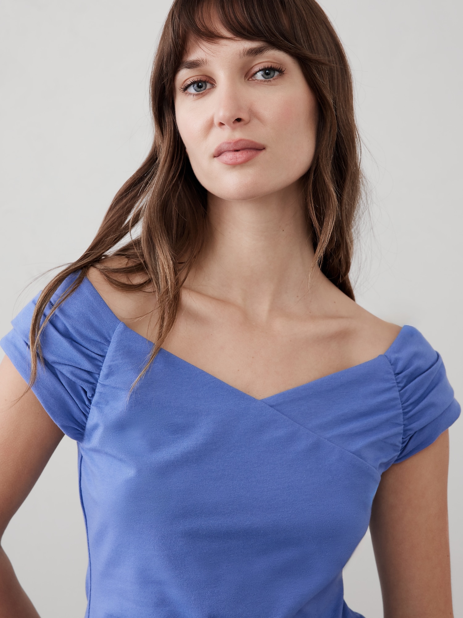 Off-Shoulder Soft Stretch Top