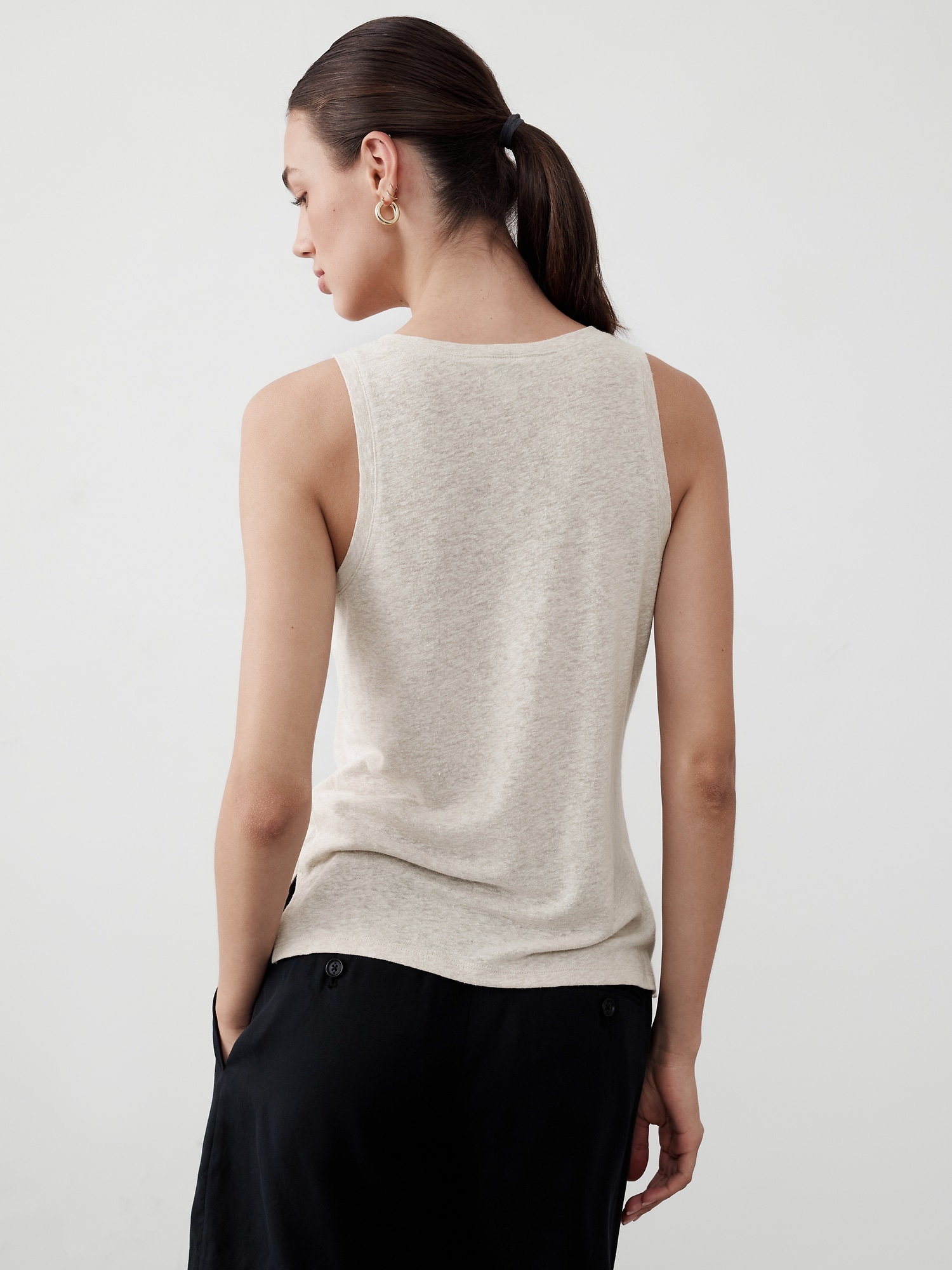 Linen-Blend Tank