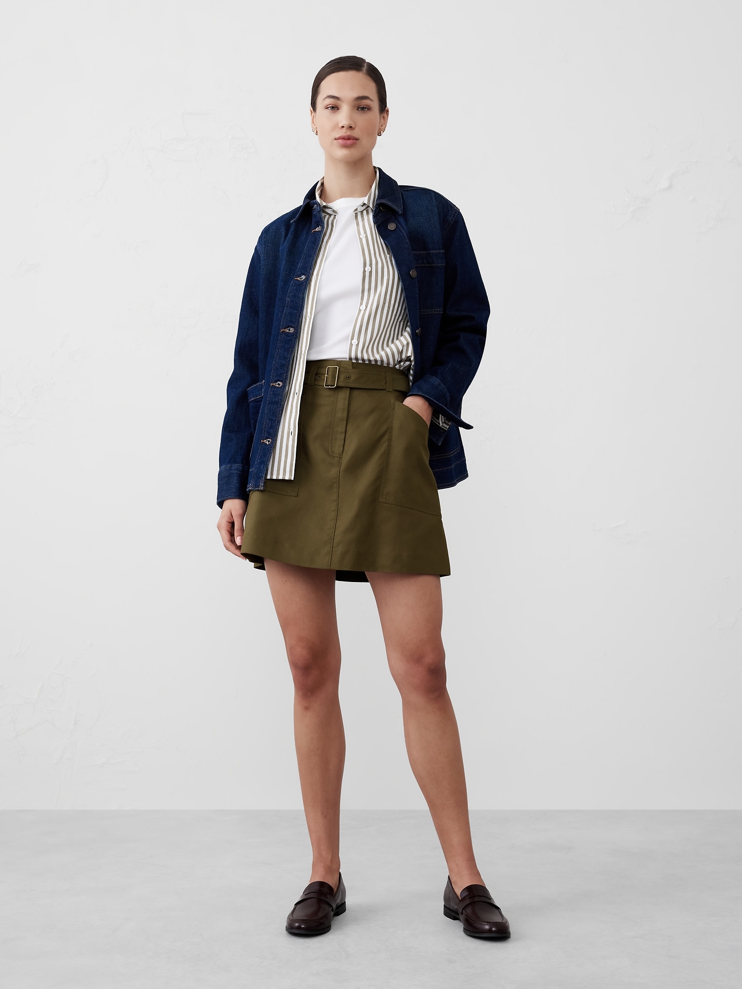 Twill Painters Mini Skirt