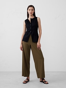【THEAIRTOWN】Strap Point Loose Fit Wide Pants ★ THEAIRTOWN】Strap Point Loose Fit Wide Pants ☆ Women's