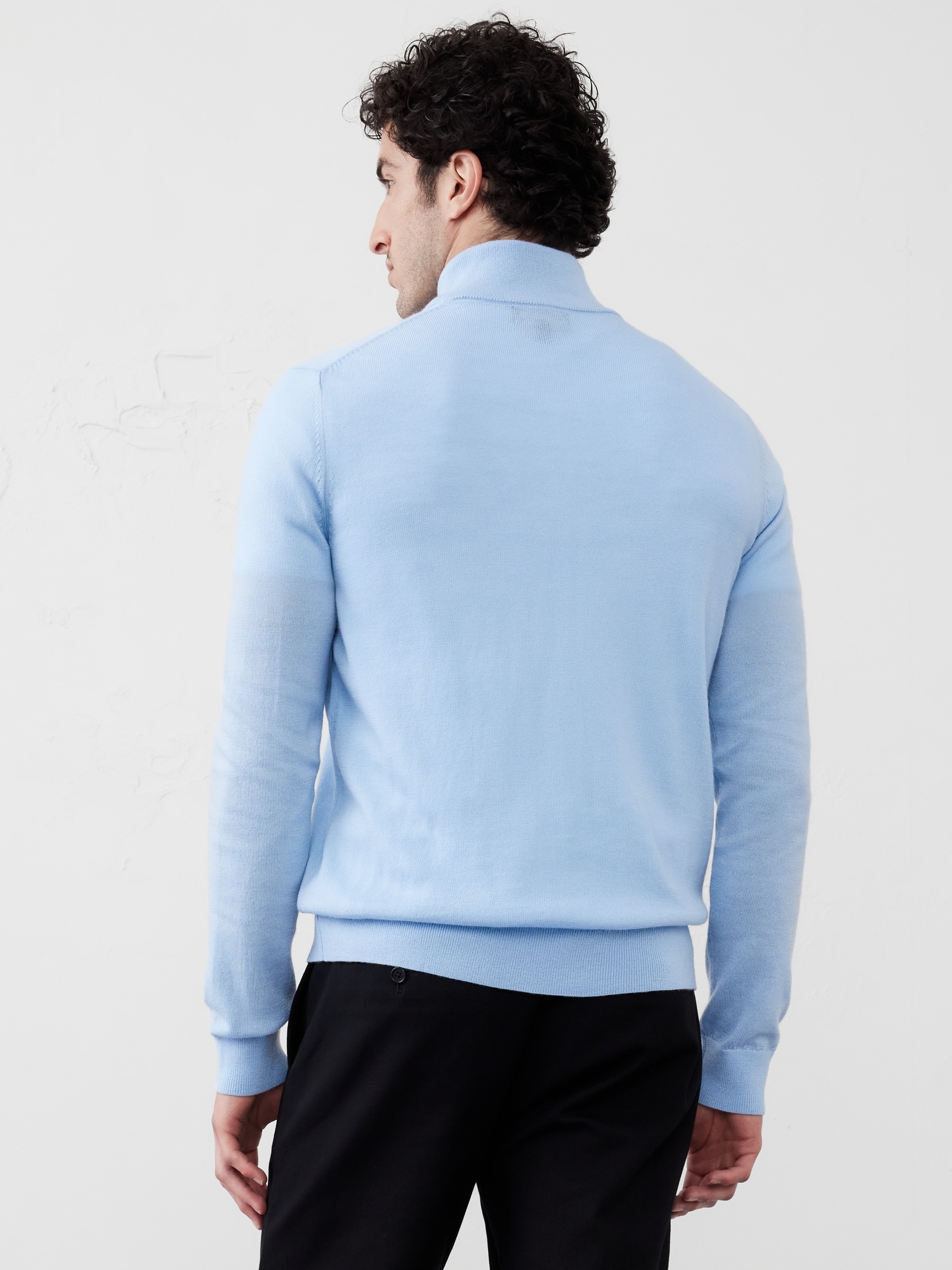 Merino Wool Quarter-Zip Sweater