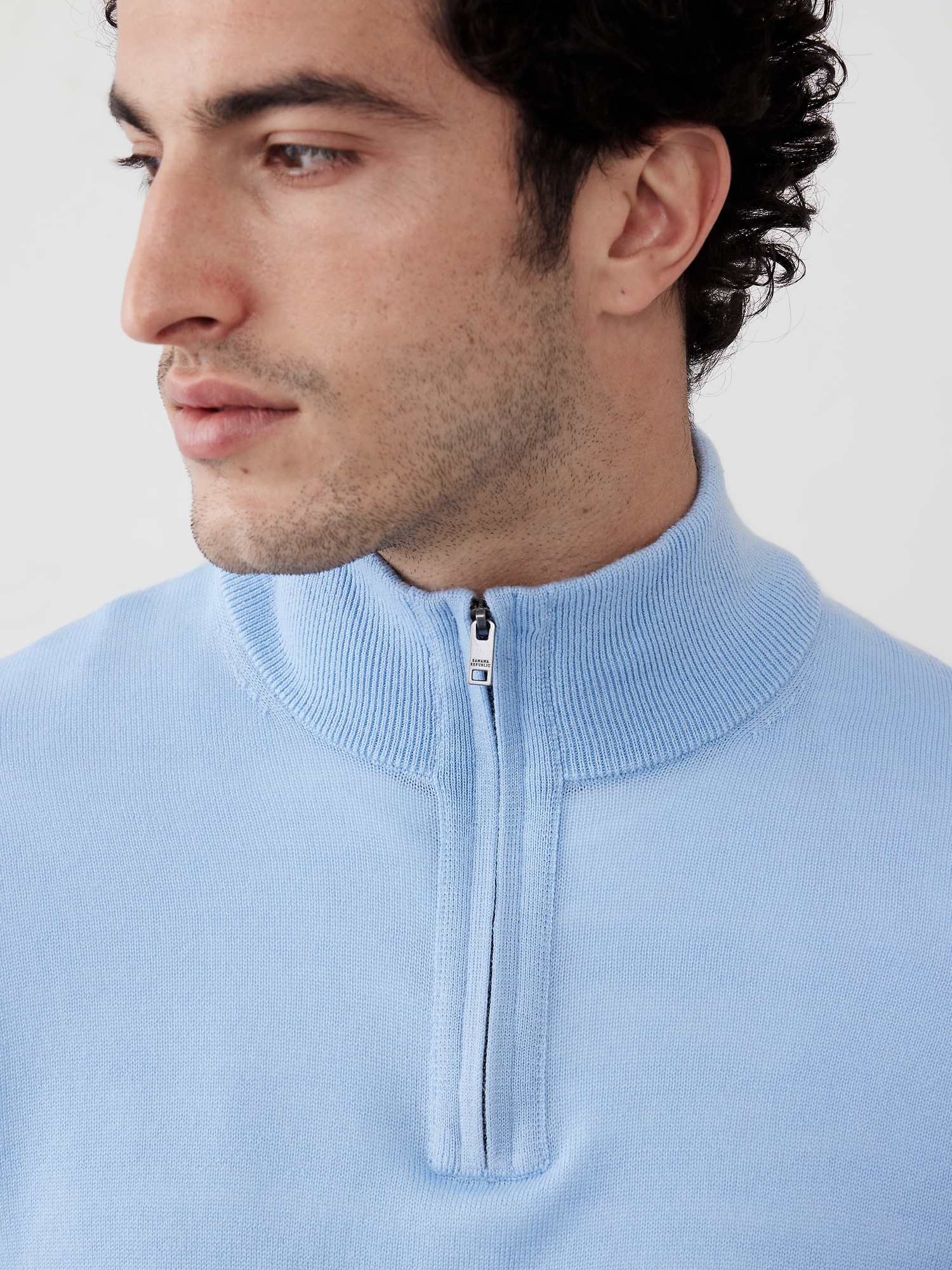 Merino Wool Quarter-Zip Sweater