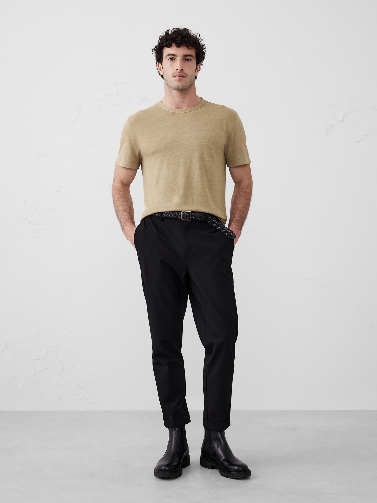 Linen-Blend T-Shirt