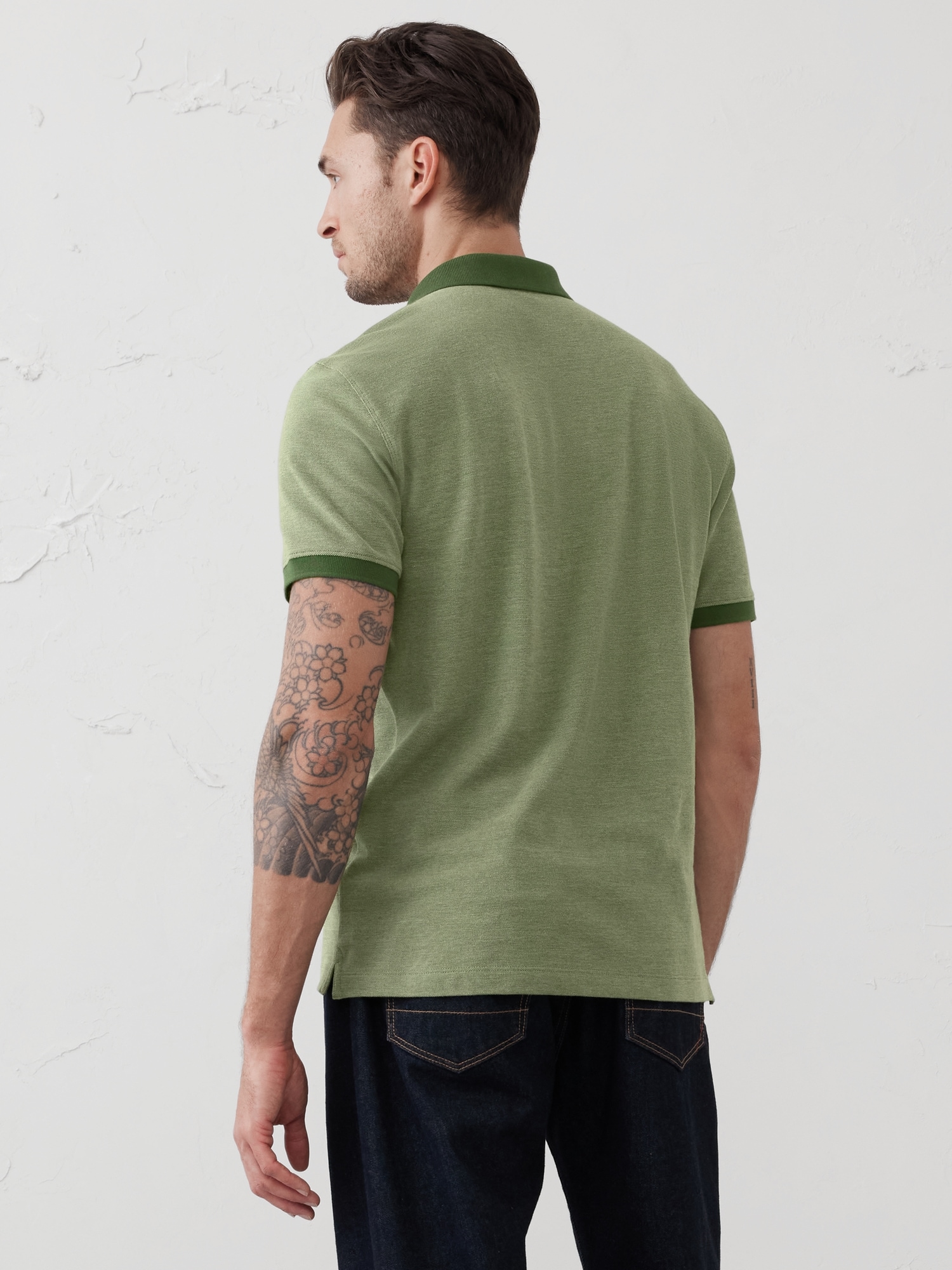 Slim Cotton Pique Polo