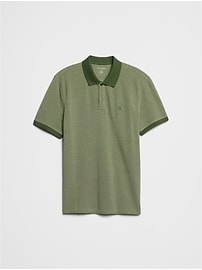 Cotton Monogram Pique Polo