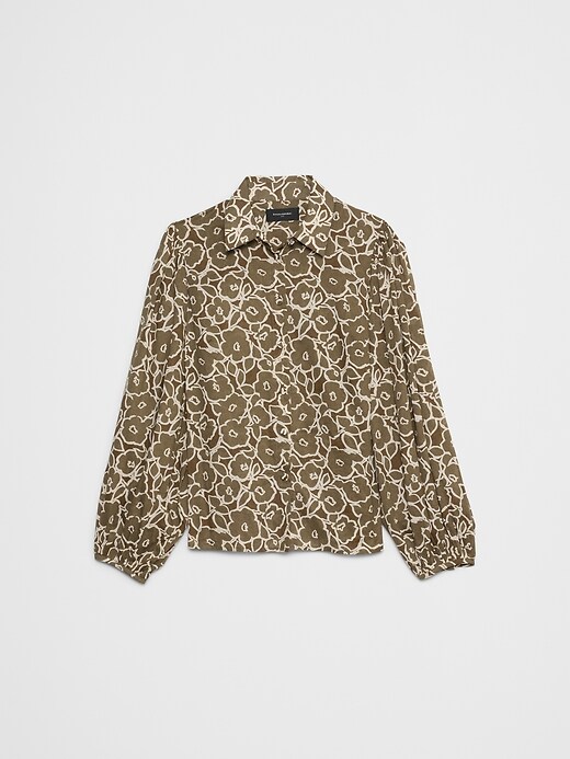 Puff- Sleeve Shirt | Banana Republic Factory