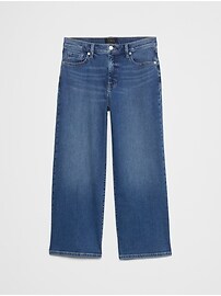High-Rise Wide-Leg Cropped Jean