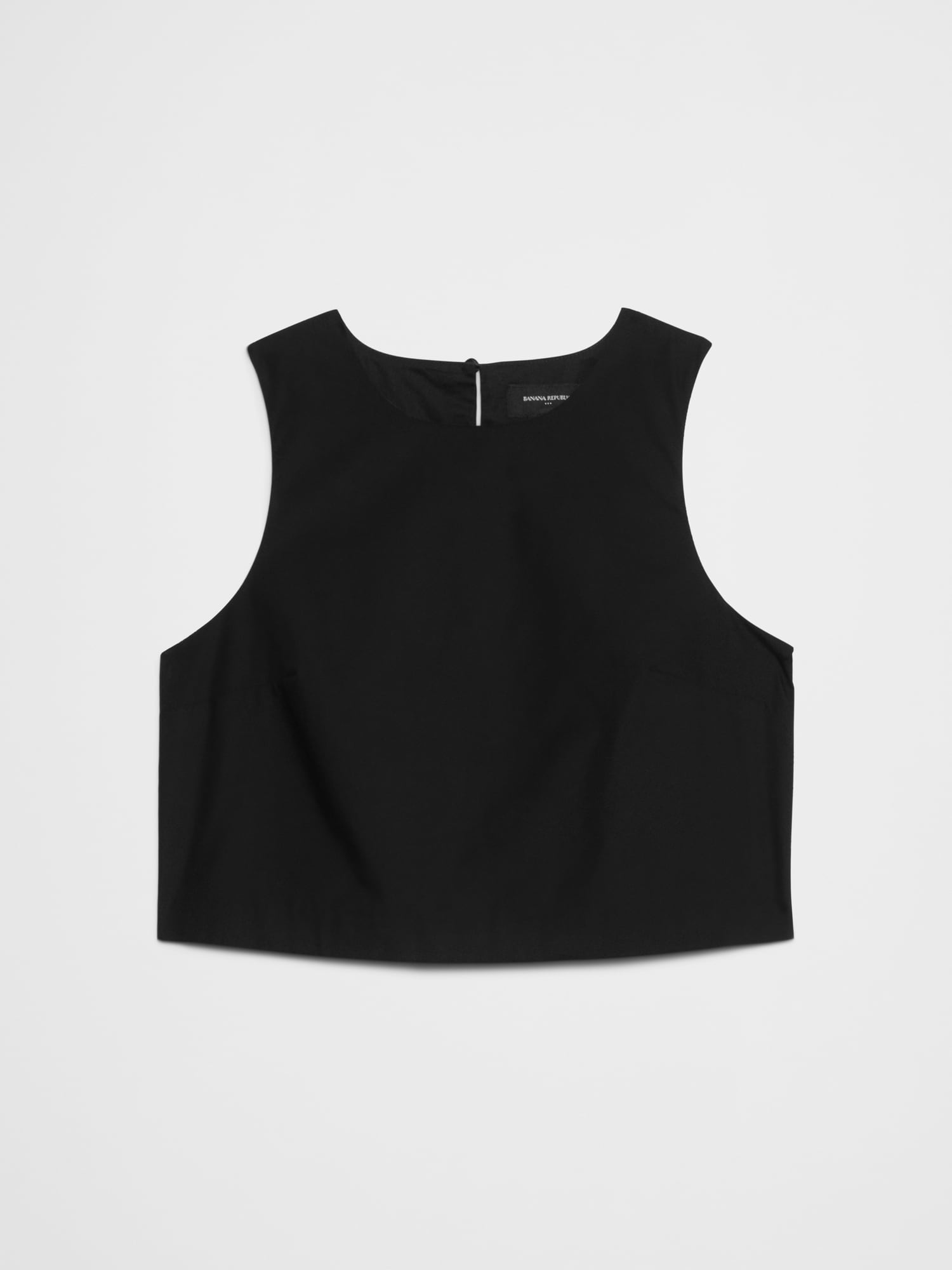 Cropped Poplin Top