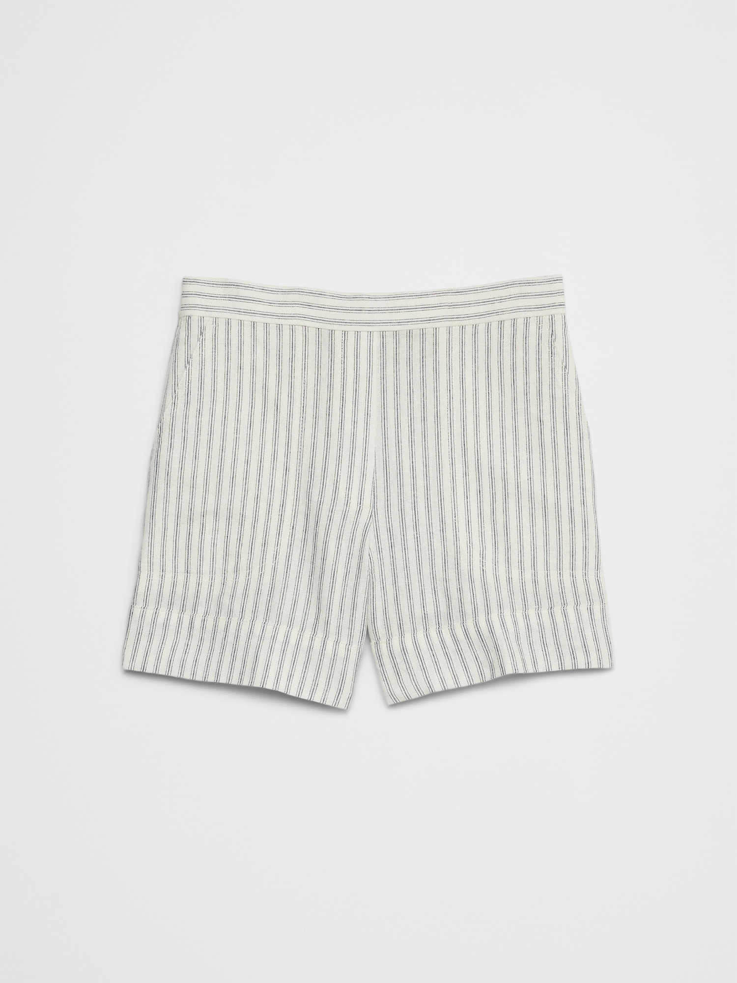 Linen-Blend Pull-On Short