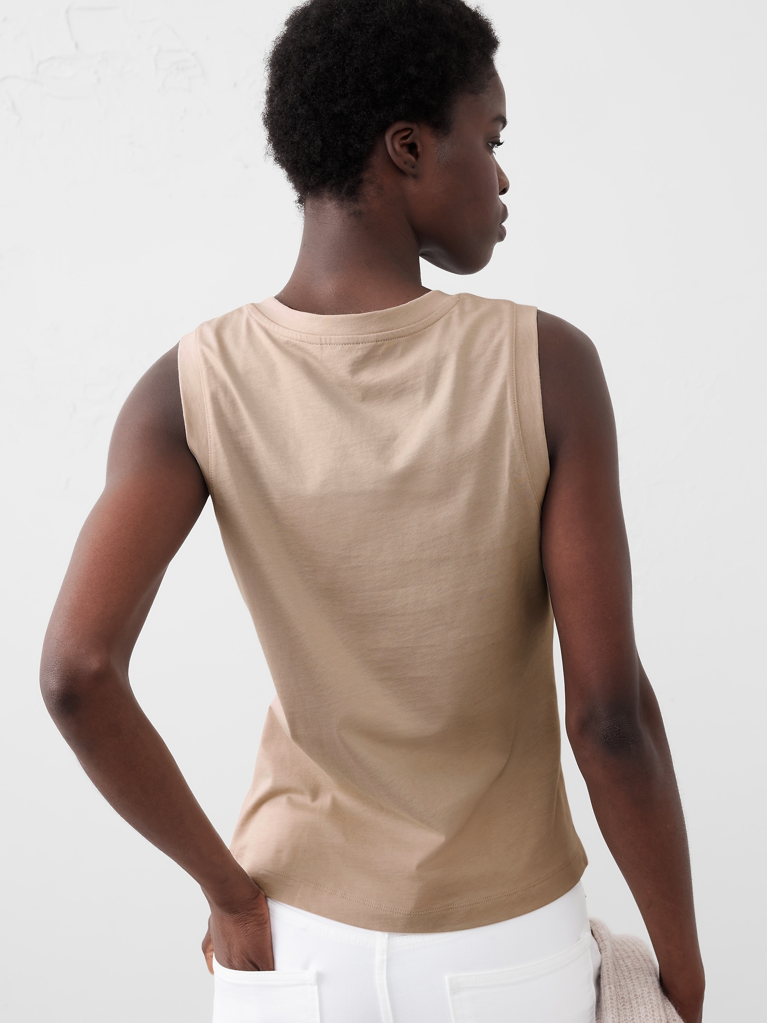 Premium Cotton V-Neck Tank