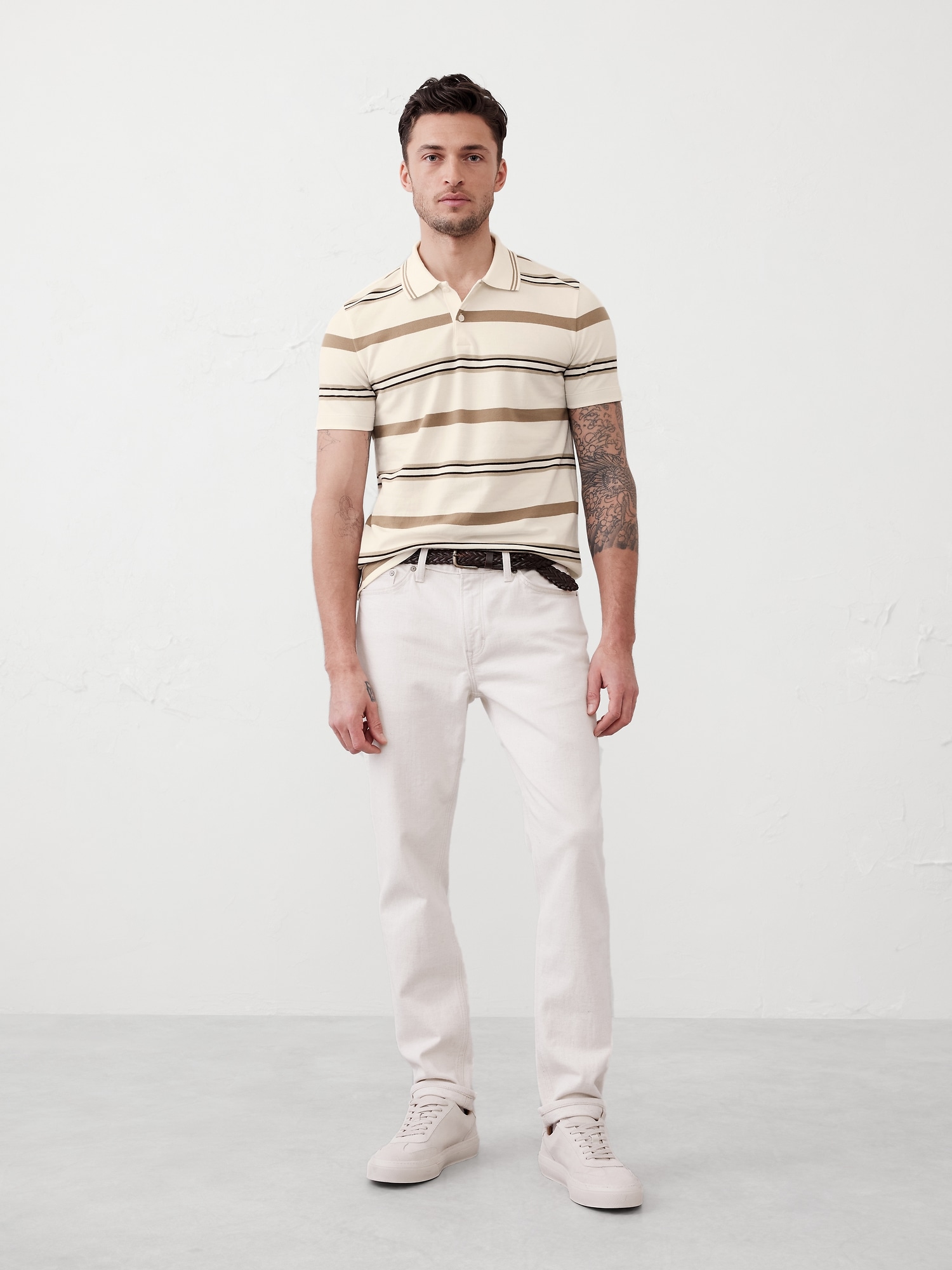 Slim Cotton Pique Polo