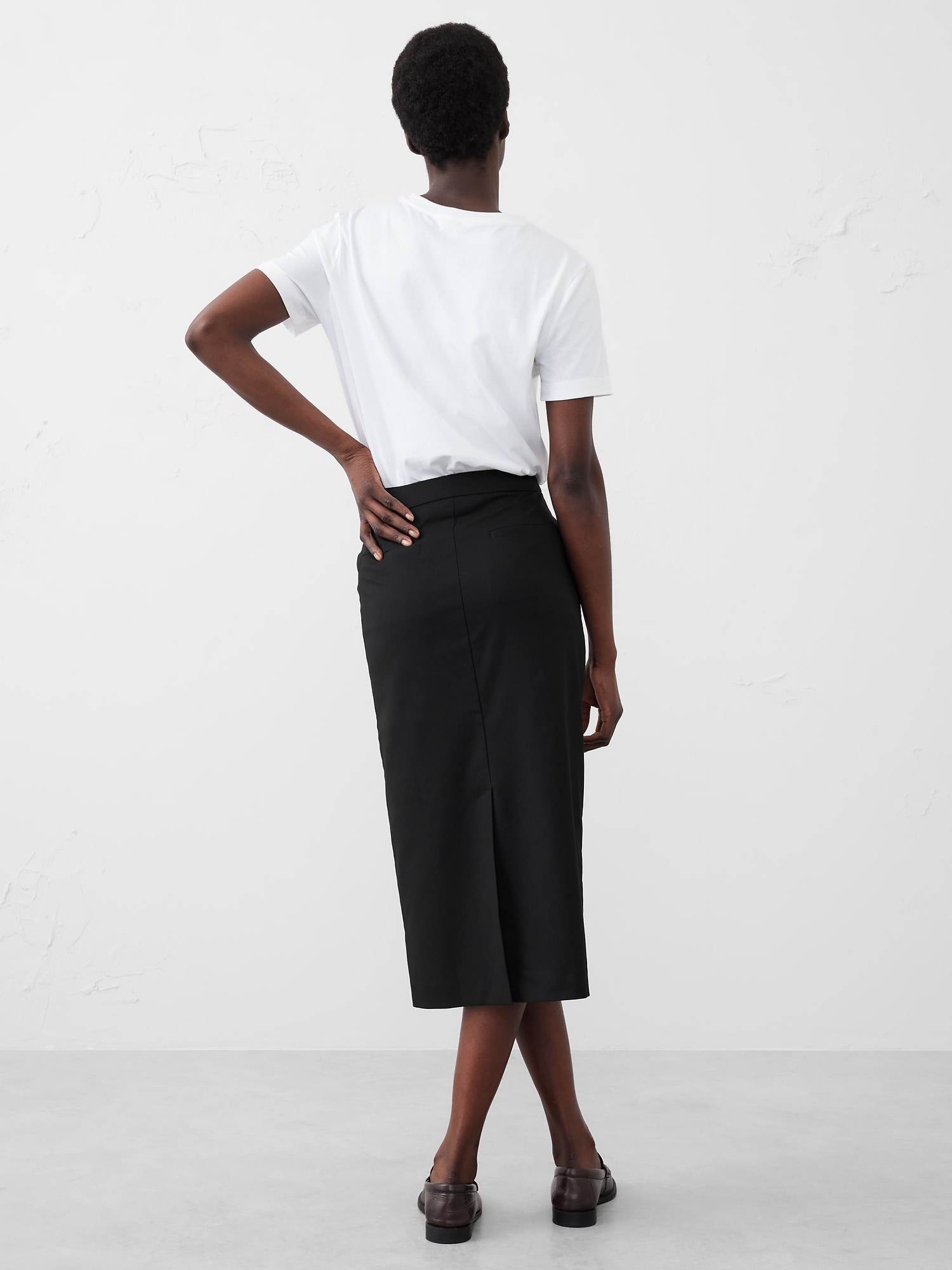 Tailored Midi Skirt