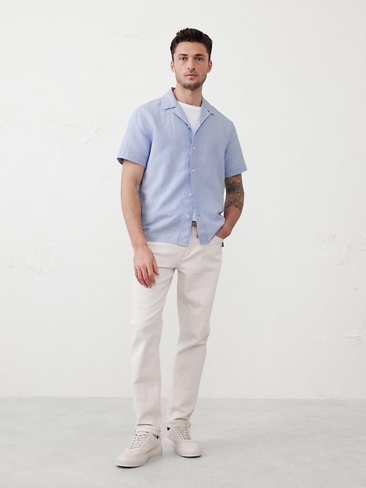 Slim Linen-Blend Shirt