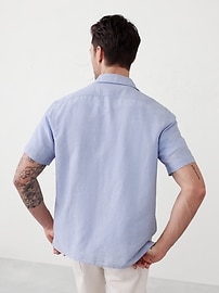 Standard Fit Linen-Blend Resort Shirt