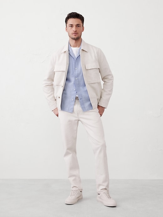 Standard Fit Linen-Blend Resort Shirt