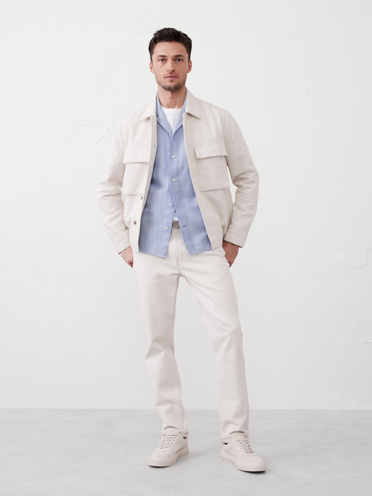 Linen-Blend Resort Shirt