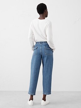 ステラ マッカートニー 'BANANA' JEANS Stella McCartney Banana Leg Utility Jeans | italist, ALWAYS
