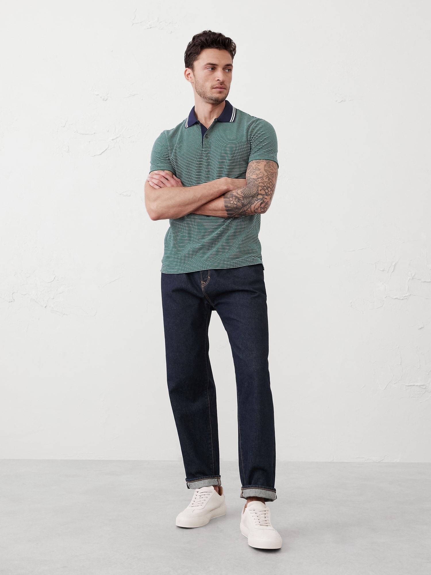 Slim Cotton Pique Polo