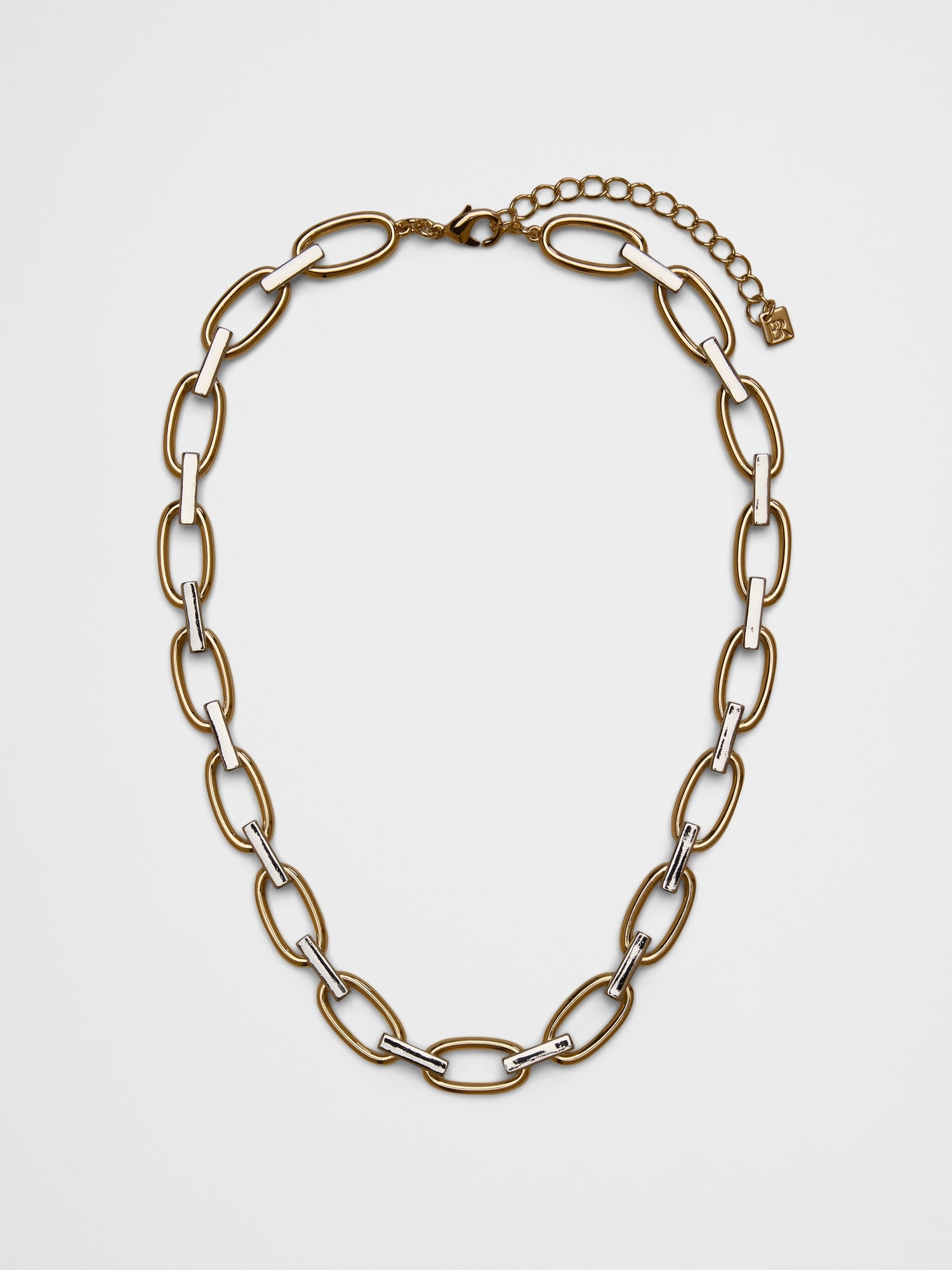 Mixed Metal Link Necklace