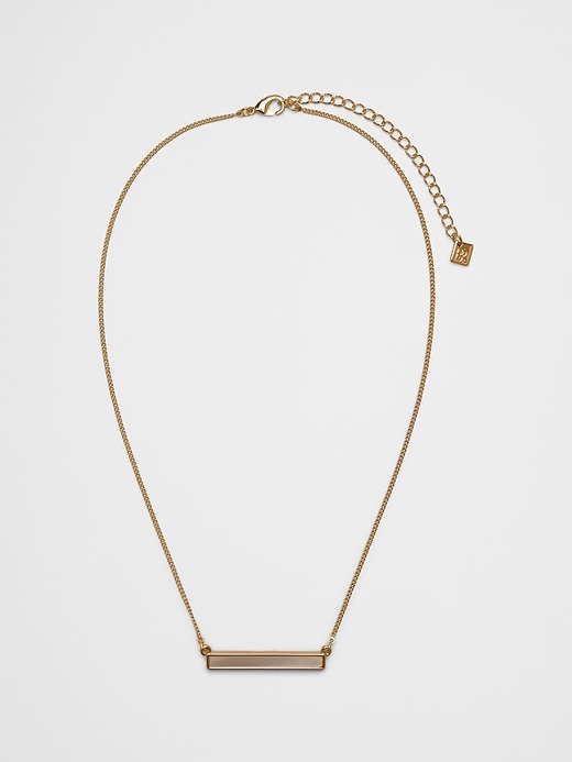 BANANA REPUBLIC FACTORY☆Mother of Pearl Bar Necklace・Gold cn57697951.jpg