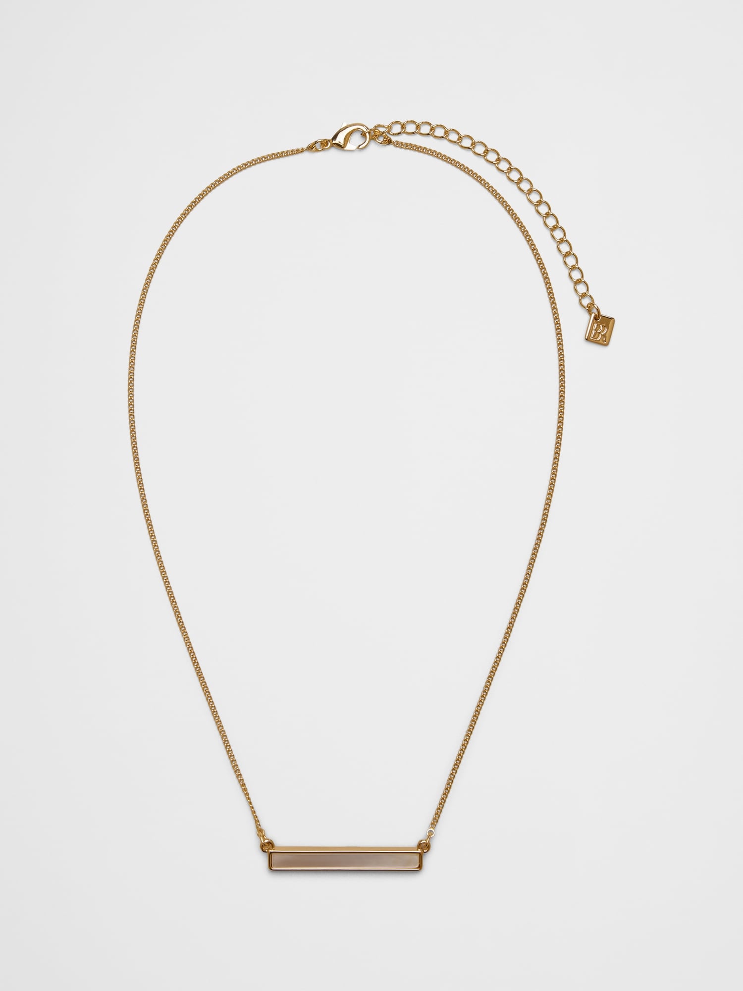 Mother of Pearl Bar Necklace