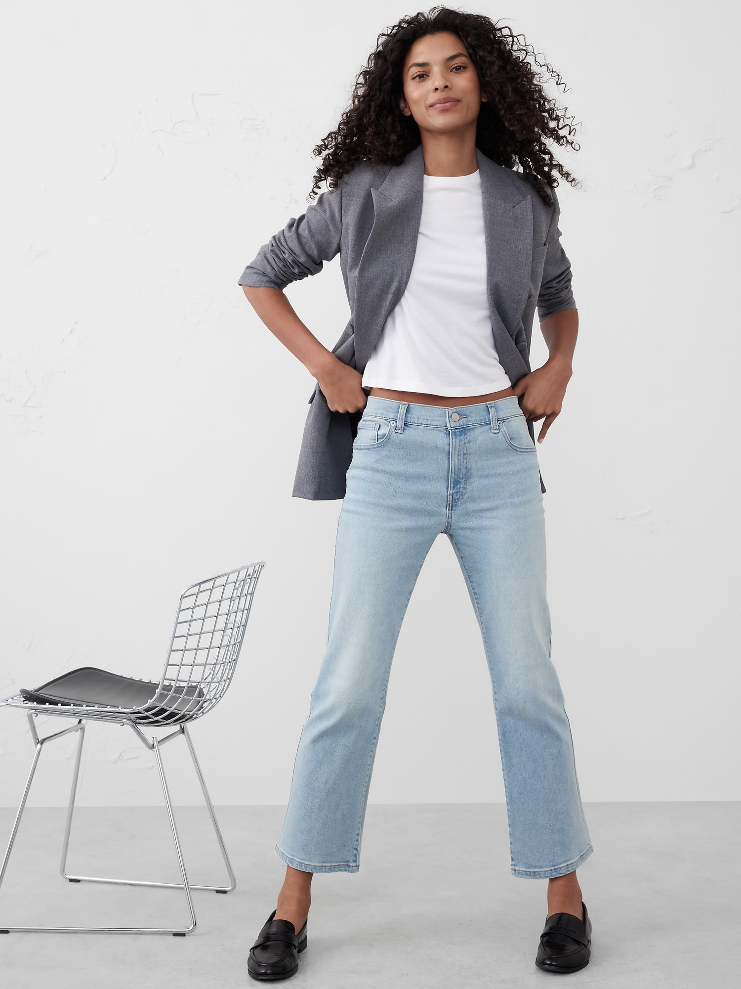 High-Rise Bootcut Cropped Jean