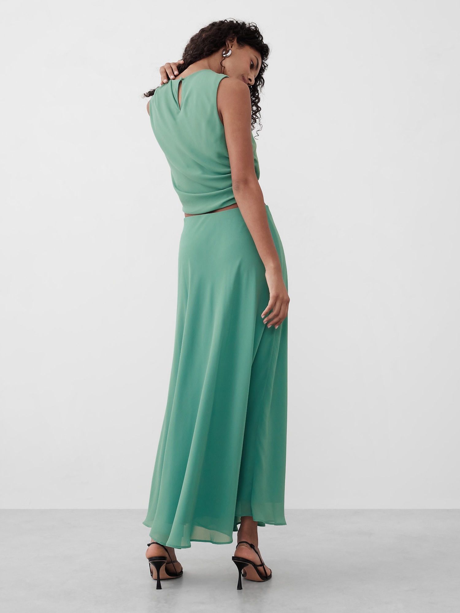 Chiffon Maxi Skirt