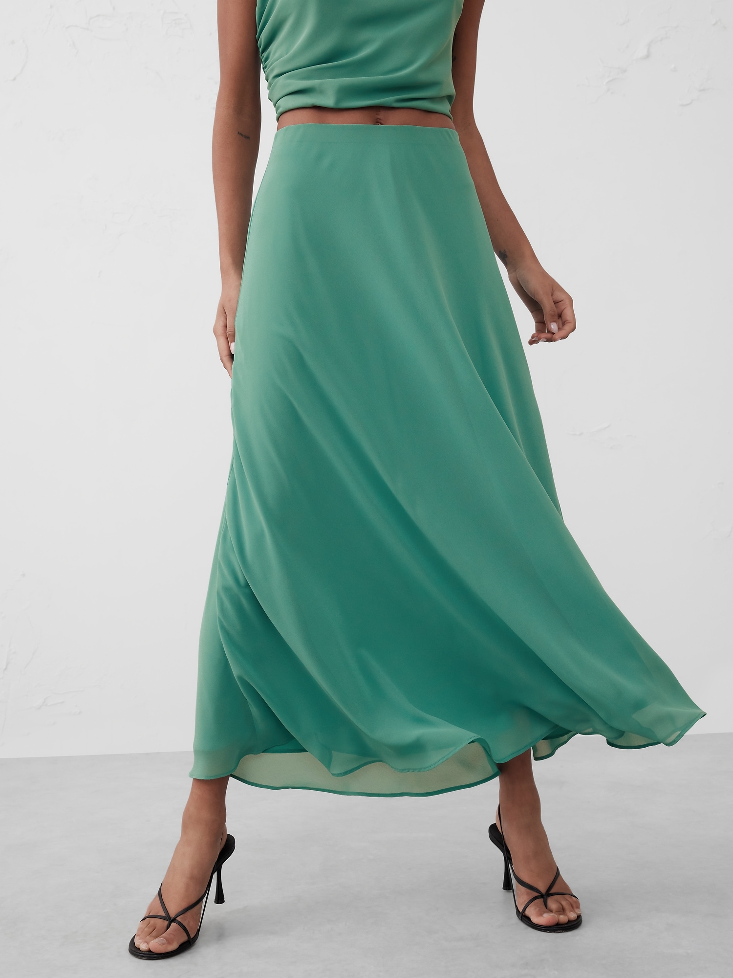 Chiffon Maxi Skirt