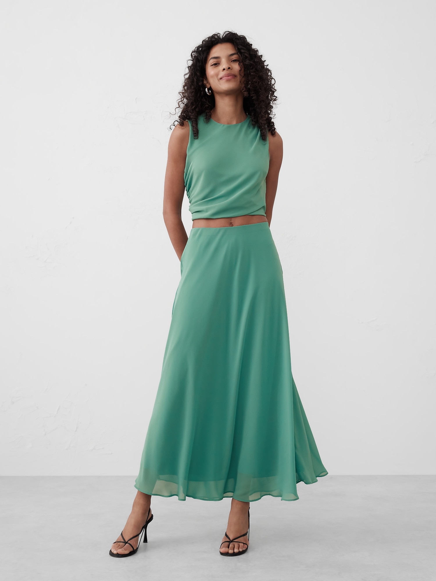 Chiffon Maxi Skirt