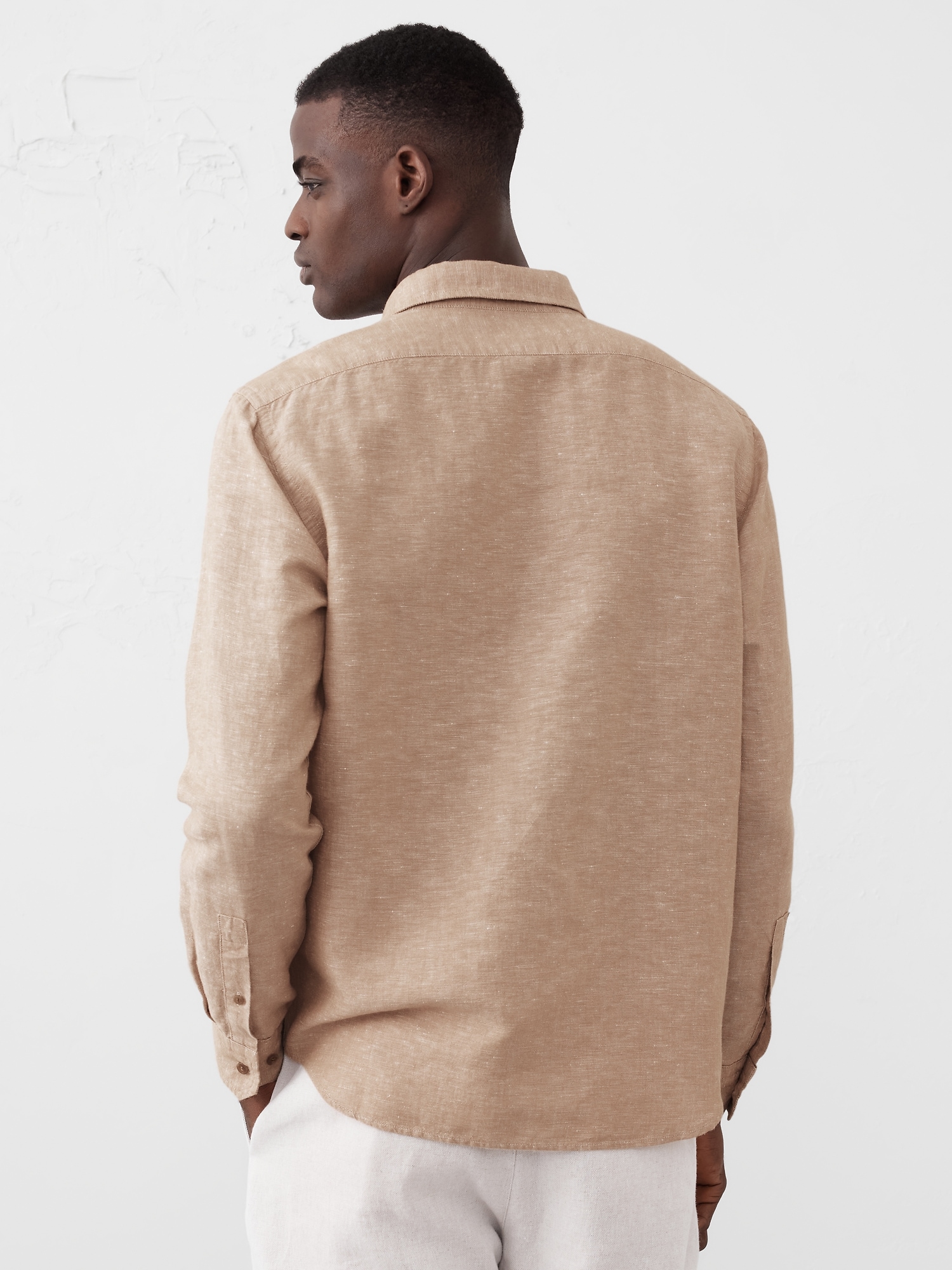 Linen-Blend Shirt