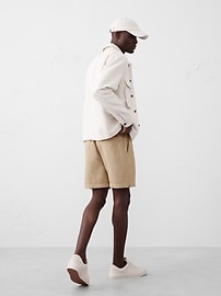 7" Linen-Blend Deck Short