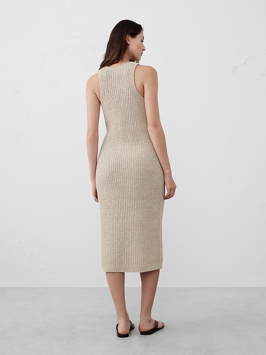 Textured Midi Sweater Dress