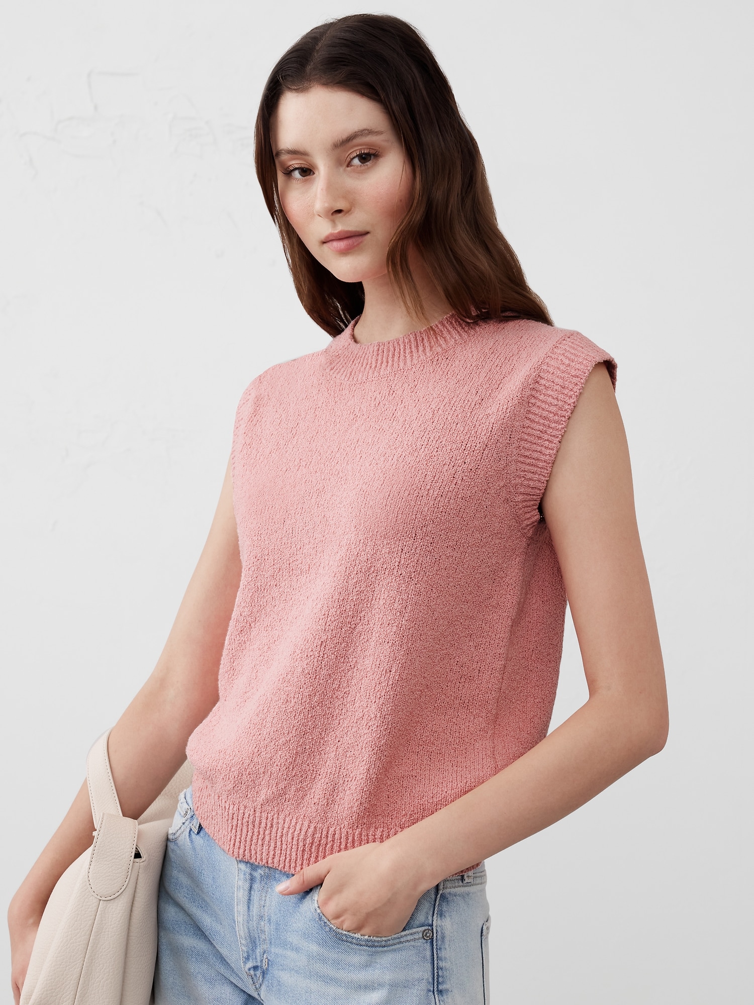 Bouclé Pullover Sweater