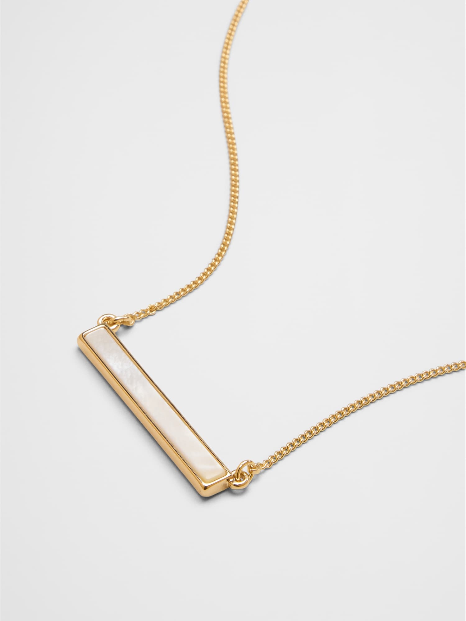 Mother of Pearl Bar Necklace