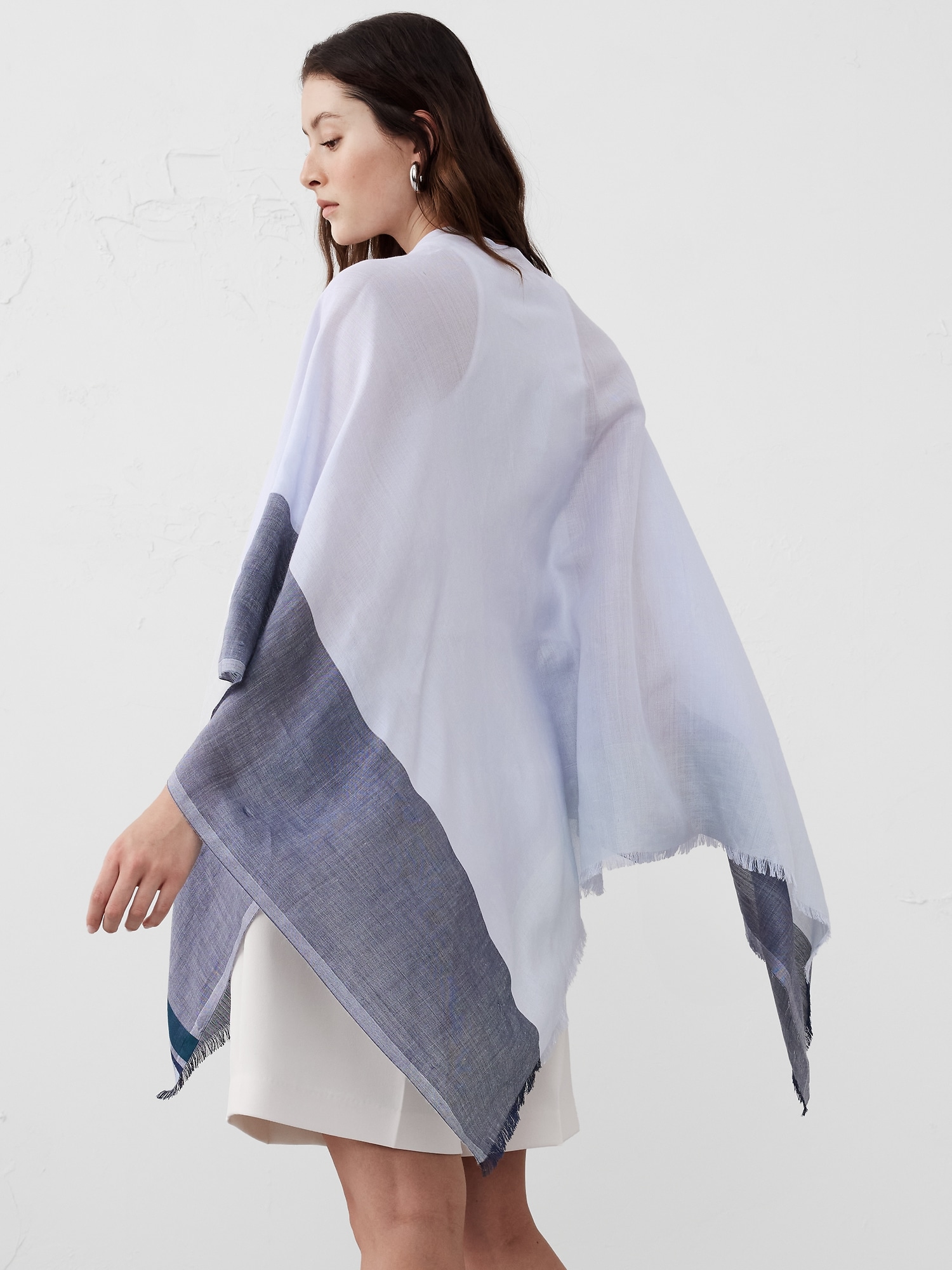 Silk-Ramie Poncho