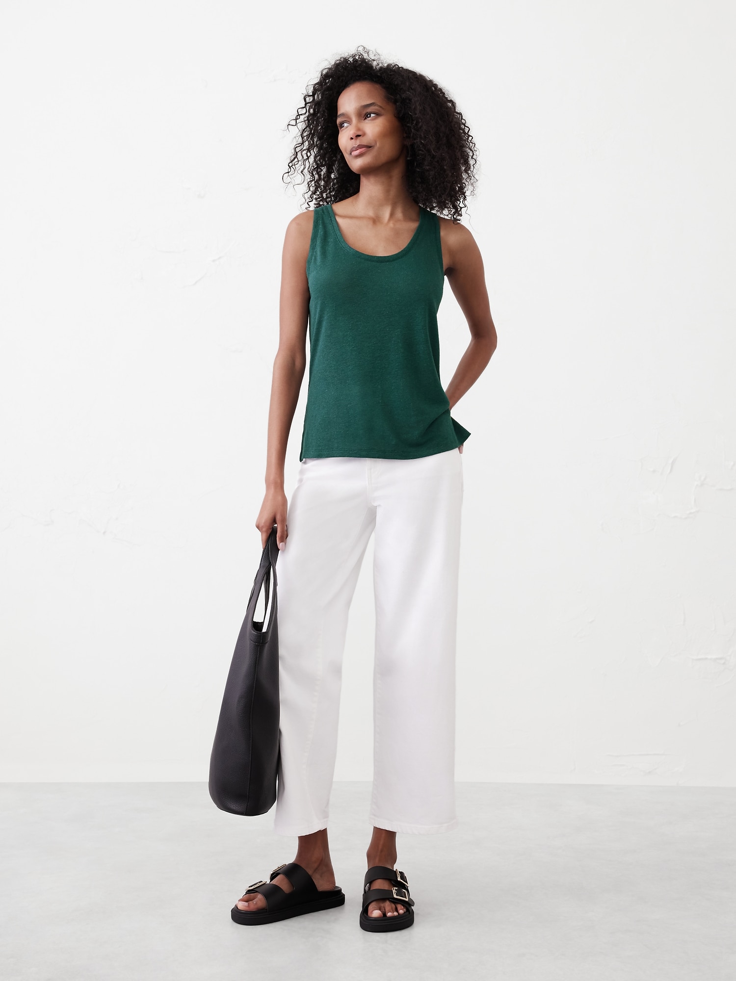 Linen-Blend Tank