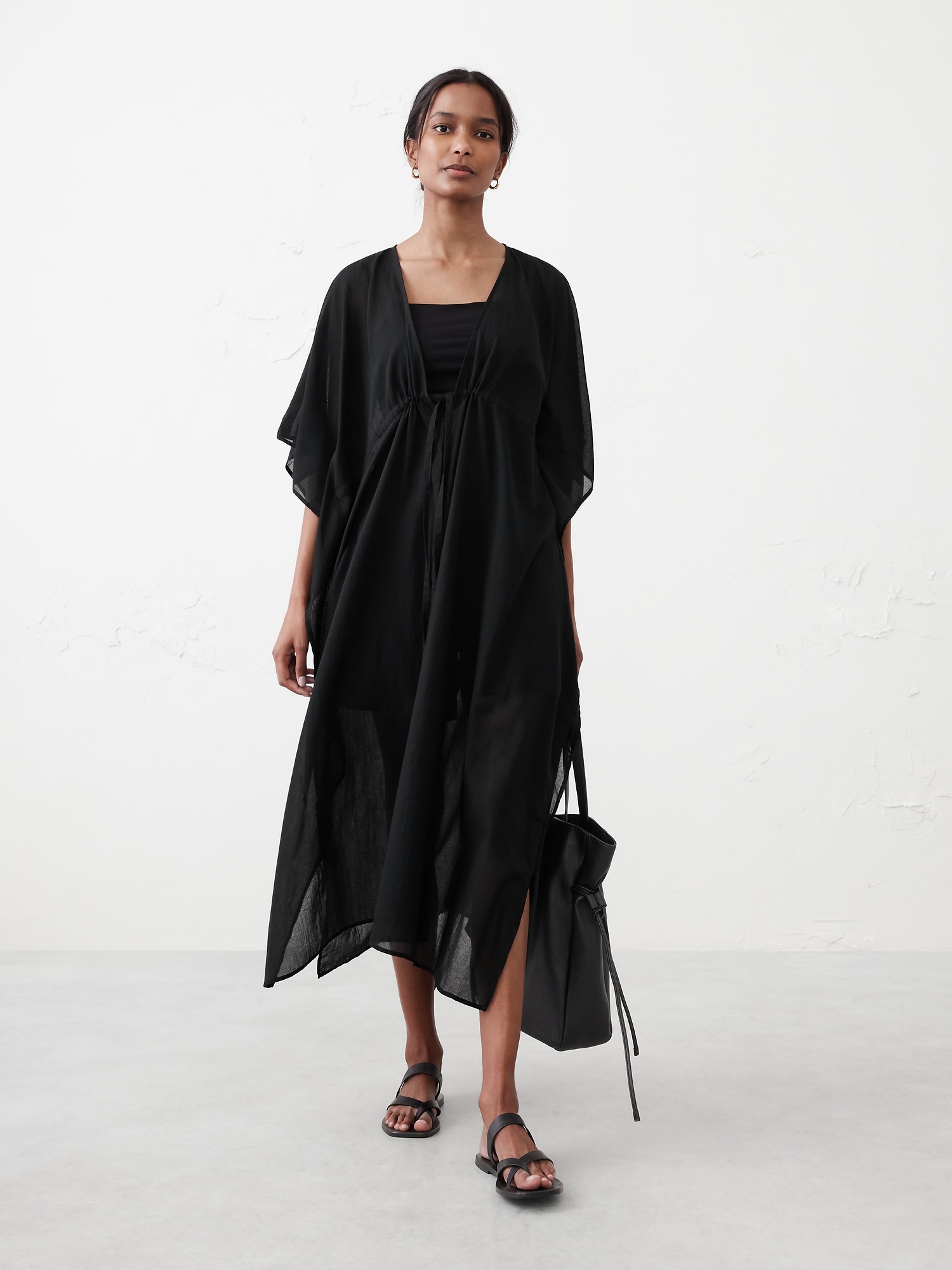 Long Kaftan - Black