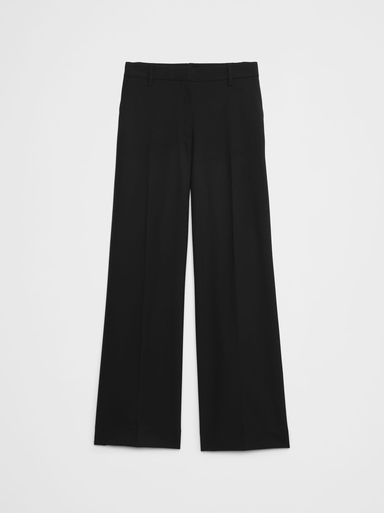 Bi-Stretch Wide-Leg Pant