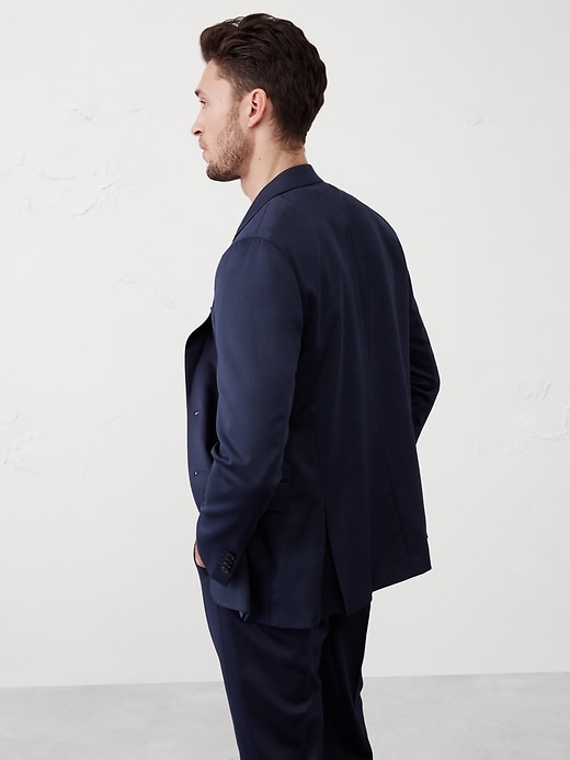 ジャケット・アウター 7440 37 1 Double Slash Stand Collar Suit Modern Classic Crosshatch Suit Jacket | Banana Republic Factory