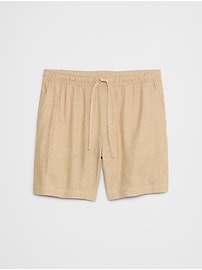 7" Linen-Blend Deck Short