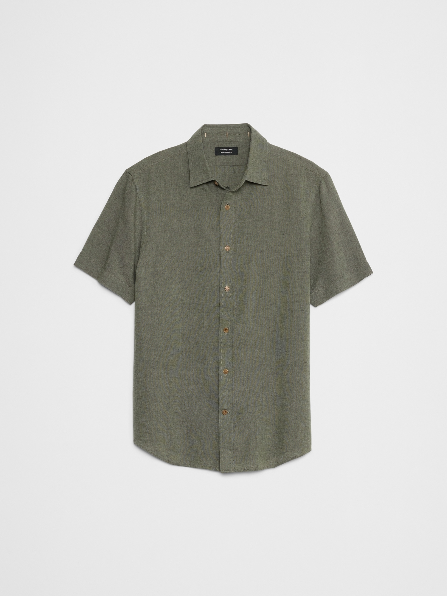 Slim Linen-Blend Shirt