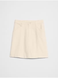 Pieced Denim Mini Skirt