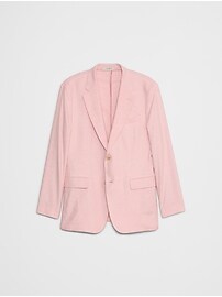 Tailored-Fit Linen-Blend Herringbone Suit Jacket