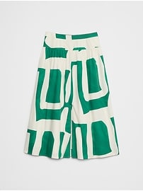 Poplin Dropped-Waist Maxi Skirt