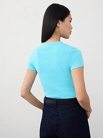 Ribbed Short T-Shirt